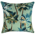 Cushion Cover-With Piping-Palm Trees Lagoon-60cm x 60cm - Home & Garden > Bedding