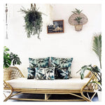 Cushion Cover-With Piping-Palm Trees Lagoon-60cm x 60cm - Home & Garden > Bedding