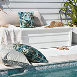 Cushion Cover-With Piping-Palm Trees Lagoon-60cm x 60cm - Home & Garden > Bedding