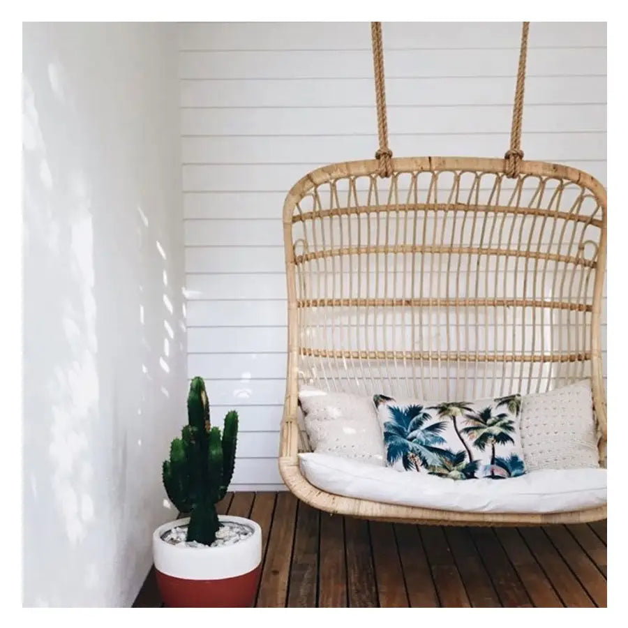 Cushion Cover-With Piping-Palm Trees Natural-35cm x 50cm - Home & Garden > Bedding