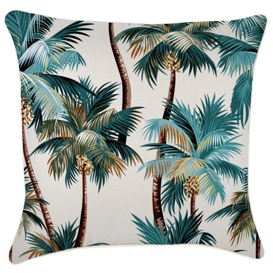 Cushion Cover-With Piping-Palm Trees Natural-60cm x 60cm - Home & Garden > Bedding