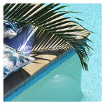 Cushion Cover-With Piping-Palm Trees White-45cm x 45cm - Home & Garden > Bedding