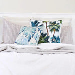 Cushion Cover-With Piping-Palm Trees White-45cm x 45cm - Home & Garden > Bedding