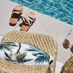 Cushion Cover-With Piping-Palm Trees White-45cm x 45cm - Home & Garden > Bedding