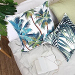 Cushion Cover-With Piping-Palm Trees White-60cm x 60cm - Home & Garden > Bedding