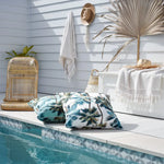 Cushion Cover-With Piping-Palm Trees White-60cm x 60cm - Home & Garden > Bedding