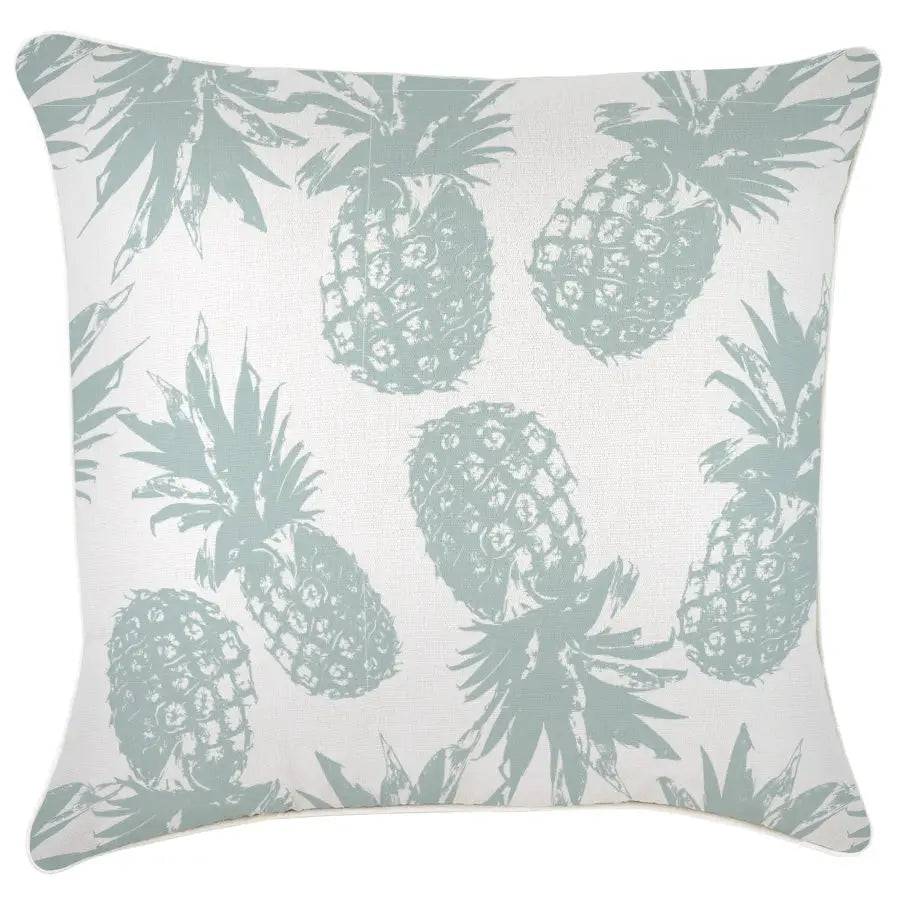 Cushion Cover-With Piping-Pineapples Seafoam-60cm x 60cm - Home & Garden > Bedding