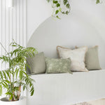 Cushion Cover-With Piping-Postcards Sage-35cm x 50cm - Home & Garden > Bedding