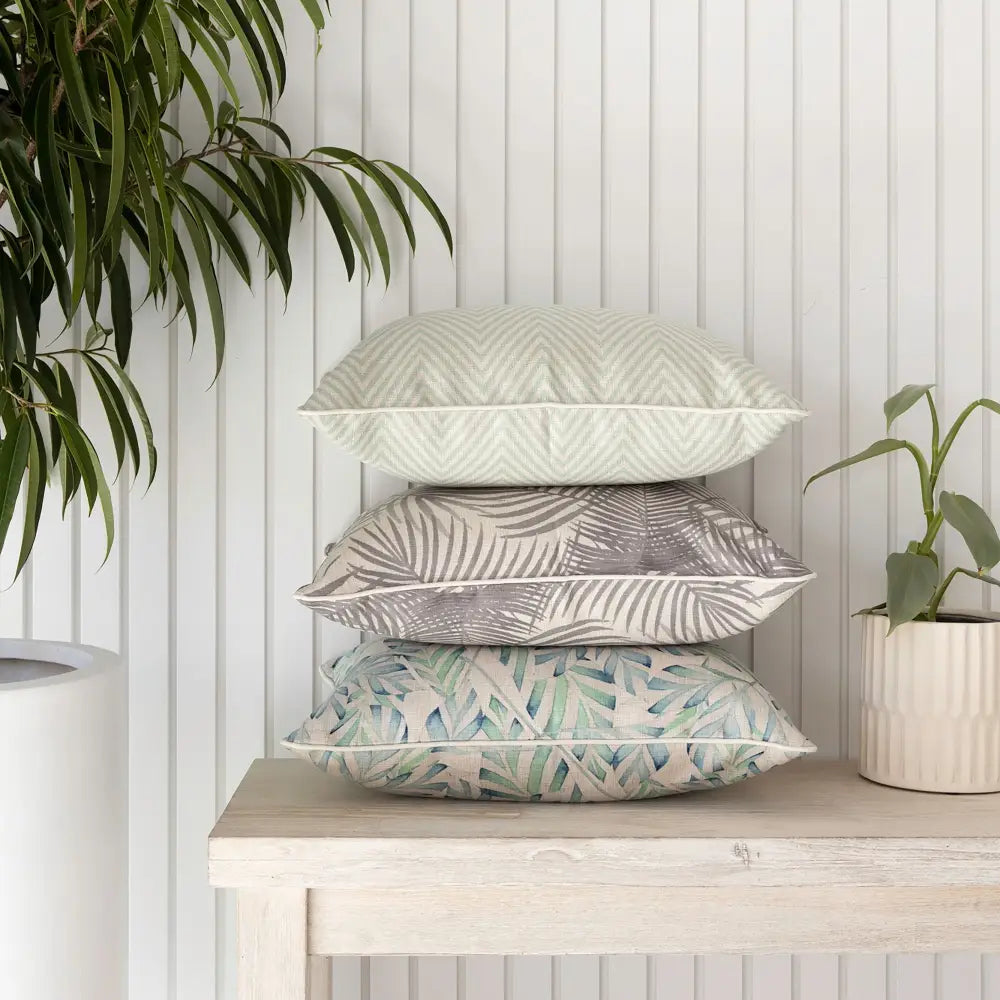 Cushion Cover-With Piping-Seminyak Smoke-45cm x 45cm - Home & Garden > Bedding