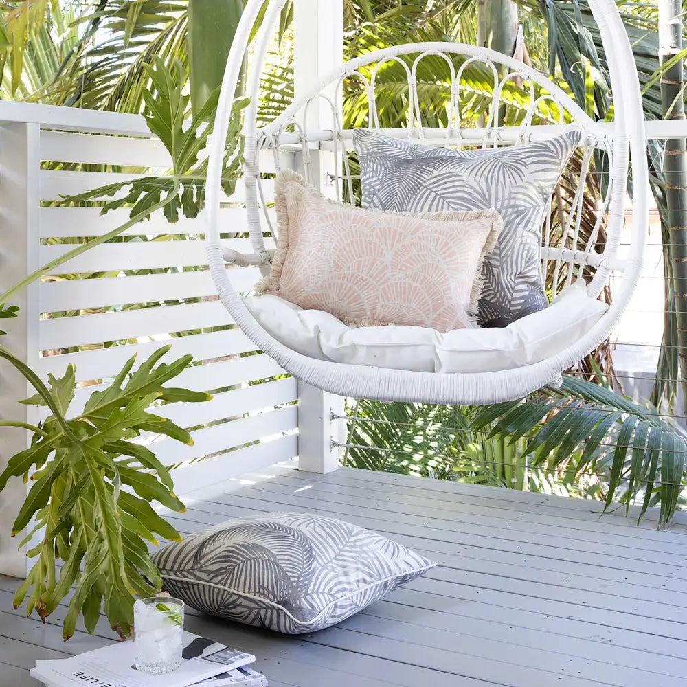 Cushion Cover-With Piping-Seminyak Smoke-60cm x 60cm - Home & Garden > Bedding