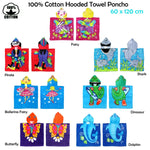 Cute Kids Cotton Hooded Towel Poncho 60 x 120 cm Ballerina Fairy - Home & Garden > Bedding > Blankets & Throws