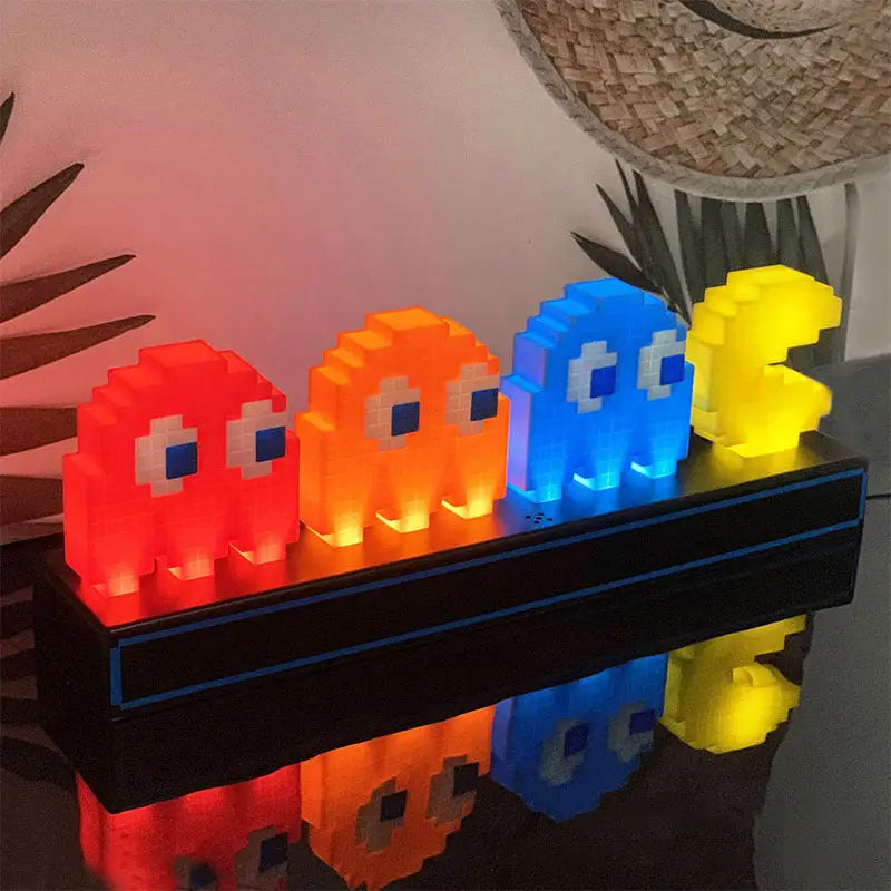 Cute Pac-Man Night Light Set with 3-Level Dimming - Home & Garden > Lighting > Night Lights & Ambient Lighting