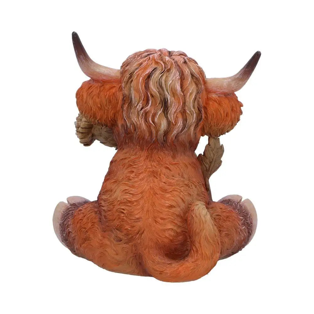 Cute Scottish Highland Cow Resin Statue - Nordic Home Decor Gift - Home & Garden > Decor > Vases & Table Decor