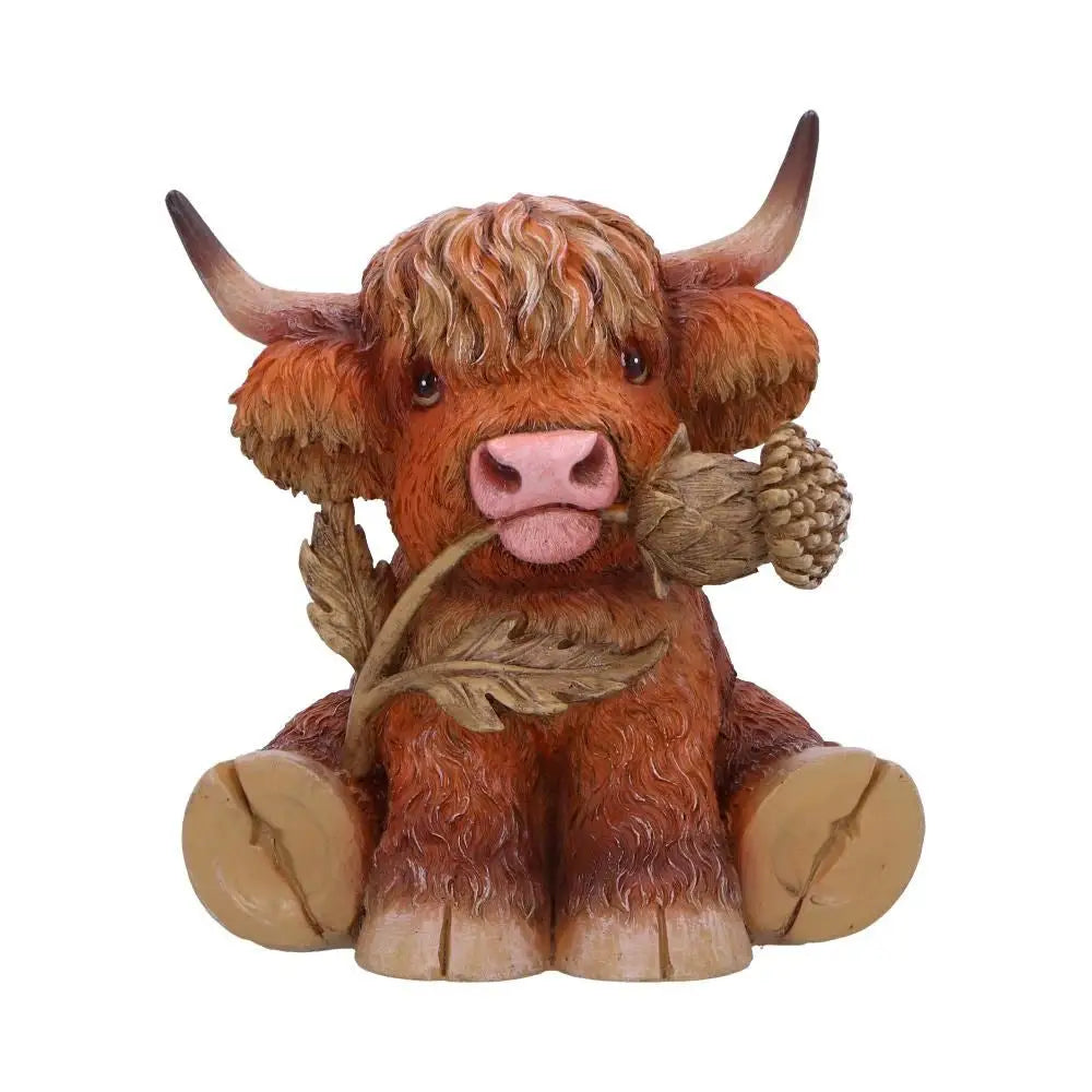 Cute Scottish Highland Cow Resin Statue - Nordic Home Decor Gift - Home & Garden > Decor > Vases & Table Decor
