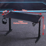 D2105 140cm Gaming Desk Desktop PC Computer Desks Desktop Racing Table Office Laptop Home AU - Furniture > Office