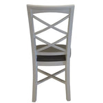 Daisy Dining Chair Set of 2 Solid Acacia Timber Wood Hampton Furniture - White - Furniture > Dining