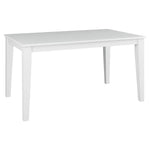 Daisy Dining Table 150cm Solid Acacia Timber Wood Hampton Furniture - White - Furniture > Dining