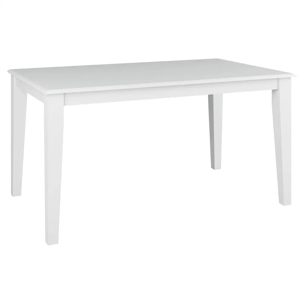 Daisy Dining Table 150cm Solid Acacia Timber Wood Hampton Furniture - White - Furniture > Dining