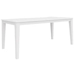 Daisy Dining Table 180cm Solid Acacia Timber Wood Hampton Furniture - White - Furniture > Dining