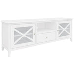 Daisy ETU Entertainment TV Unit 170cm Solid Acacia Wood Hampton - White - Furniture > Living Room