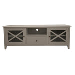 Daisy ETU Entertainment TV Unit 210cm Solid Acacia Wood Hampton - White - Furniture > Living Room