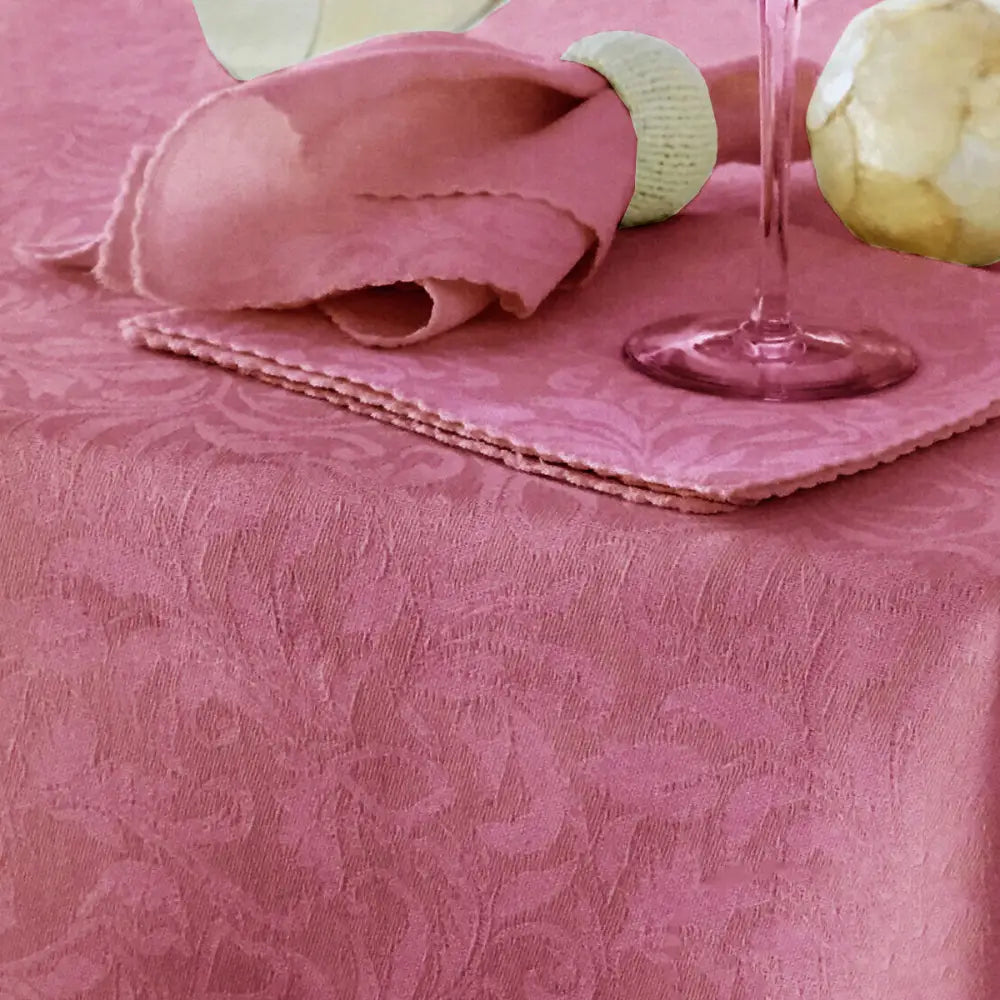 Damask Embossed Tablecloth 150 x 225 cm Mauveglow - Home & Garden > Kitchenware