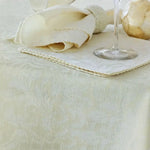 Damask Embossed Tablecloth 170 x 360 cm Ivory (aka Whisper White) - Home & Garden > Curtains > Curtains & Drapes