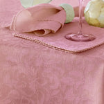 Damask Embossed Tablecloth 180 x 180 cm Blossom Pink - Home & Garden > Kitchenware
