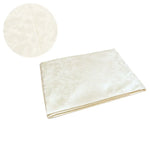 Damask Jacquard Polyester Tablecloth 180cm Round Spring Cream - Home & Garden > Kitchenware