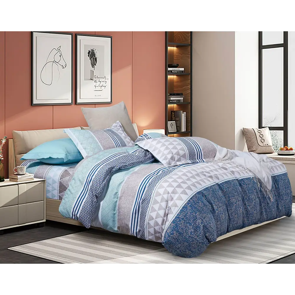 Danya Double Size Quilt/Duvet Cover Set - Home & Garden > Bedding > Duvet Covers