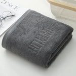 Dark Gray Soft Cotton Bath Towel - 70x140cm Quick Dry Super Absorbent - Home & Garden > Bathroom Accessories > Bath