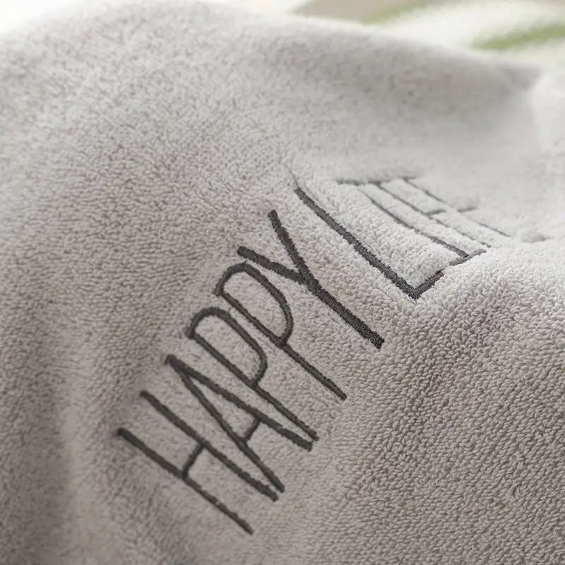 Dark Gray Soft Cotton Bath Towel - 70x140cm Quick Dry Super Absorbent - Home & Garden > Bathroom Accessories > Bath