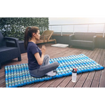 Day bed Roll Out Mattress XL Large Foldout Mat relaxation day bed camping or Yoga Matt Natural Kapok Filled BLUE