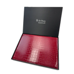 de Burg 4 Piece Table Place Mat Set Placemat with Croc Pattern - Red - Home & Garden > Kitchenware