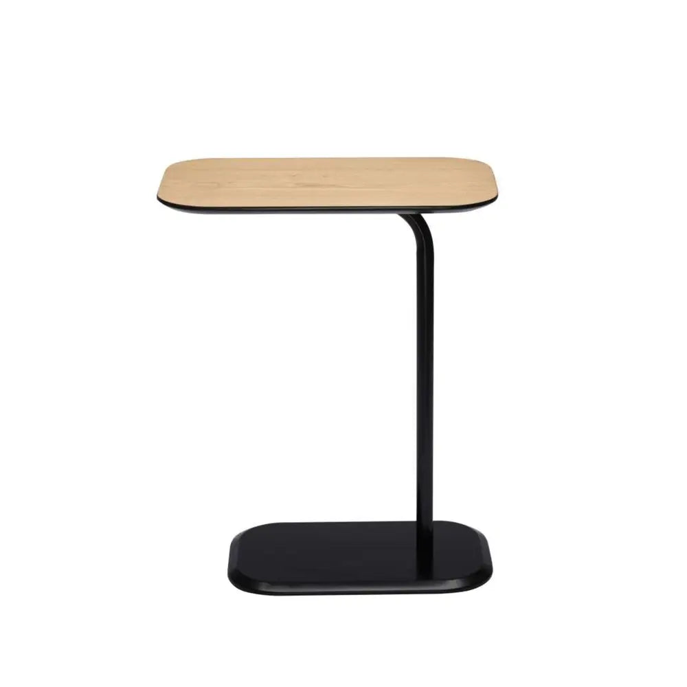DEANNA Side Table in Black and Light Oak - Furniture > Living Room