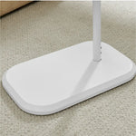 DEANNA Side Table in White and Light Oak - Furniture > Living Room