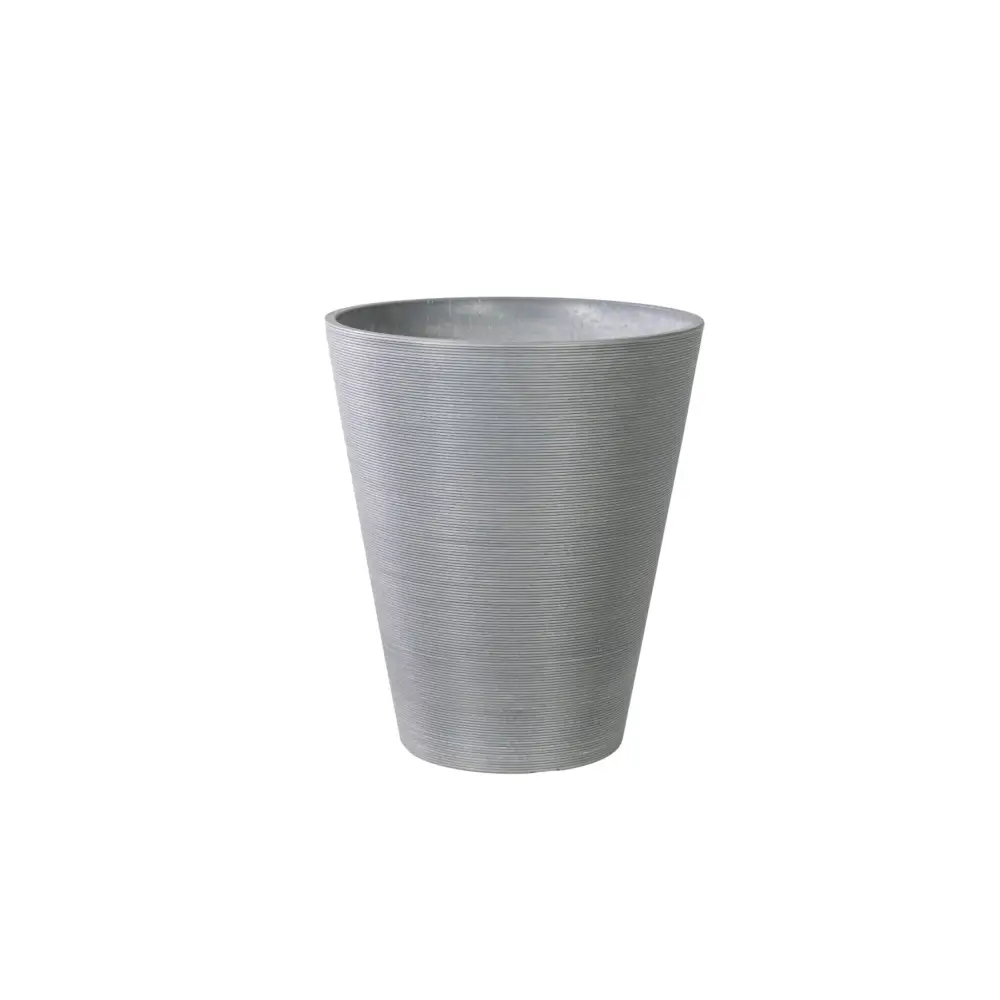 Decorative Textured Round Grey Planter 47cm - Home & Garden > Artificial Plants