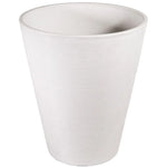 Decorative Textured Round White Planter 47cm - Home & Garden > Artificial Plants