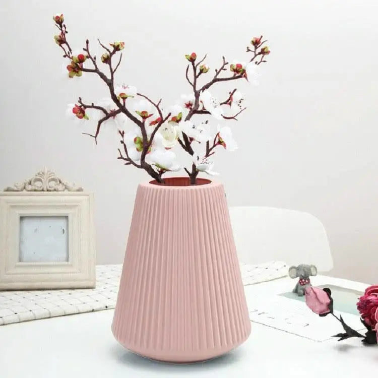 Decorative Wet and Dry Flower Vases for Creative Home Furnishings - Milk White - Home & Garden > Decor > Vases & Table