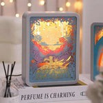 Deer in the Deep Forest 3D Paper Carving Night Light - USB Or Battery Powered Decorative Bedside Lamp | Atmosphere Lamp