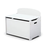 DELTA CHILDREN Deluxe Toy Box Kids Furniture Chest Bedroom Wooden Storage White - Baby & Kids > Kid’s Furniture