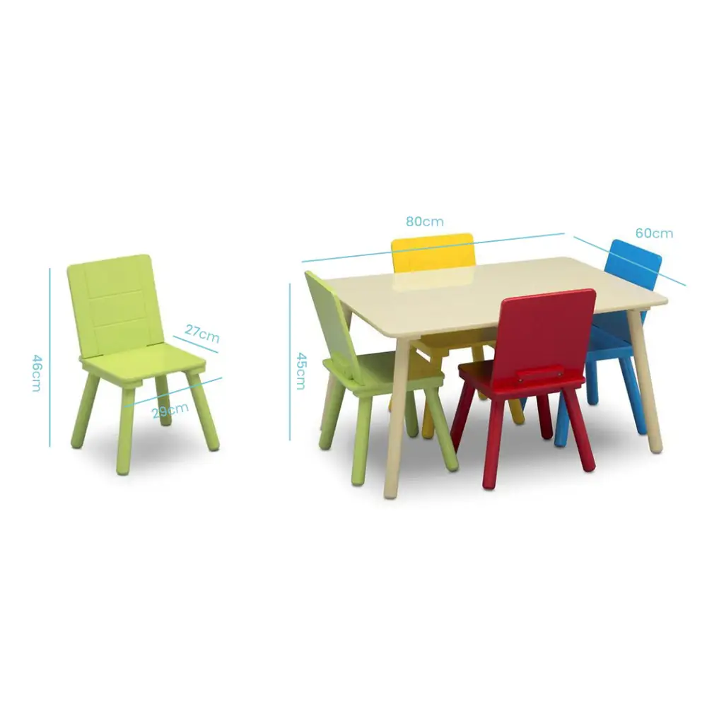 DELTA CHILDREN Kids Premium Table and Chairs Play Furniture Set Wooden Wood - Baby & Kids > Kid’s Furniture