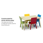 DELTA CHILDREN Kids Premium Table and Chairs Play Furniture Set Wooden Wood - Baby & Kids > Kid’s Furniture