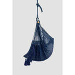 Deluxe Extra Large Mexican Hammock Chair in Outdoor Cotton Colour Blue - Home & Garden > Hammocks