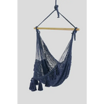 Deluxe Extra Large Mexican Hammock Chair in Outdoor Cotton Colour Blue - Home & Garden > Hammocks