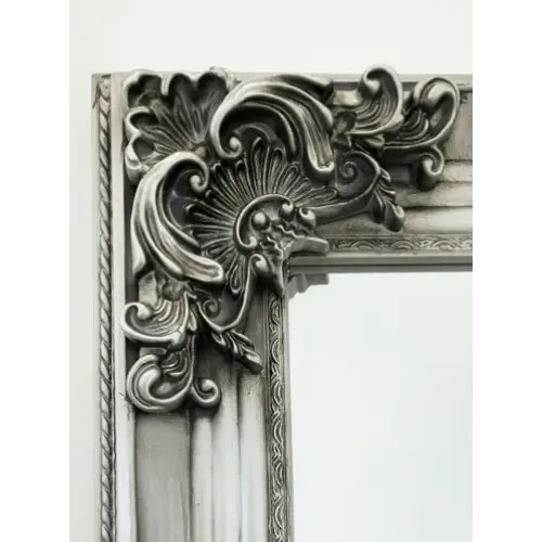 Deluxe French Provincial Ornate Mirror - Antique Silver - 90cm x 170cm - Home & Garden > Decor