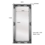 Deluxe French Provincial Ornate Mirror - Antique Silver - 90cm x 170cm - Home & Garden > Decor
