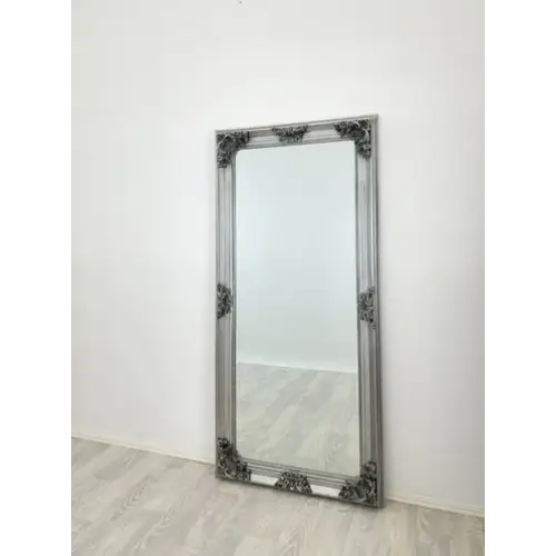 Deluxe French Provincial Ornate Mirror - Antique Silver - 90cm x 170cm - Home & Garden > Decor