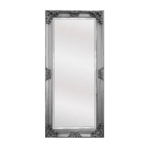 Deluxe French Provincial Ornate Mirror - Antique Silver - 90cm x 170cm - Home & Garden > Decor