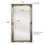 Deluxe French Provincial Ornate Mirror - Champagne - X large 210cm x 110cm - Home & Garden > Decor